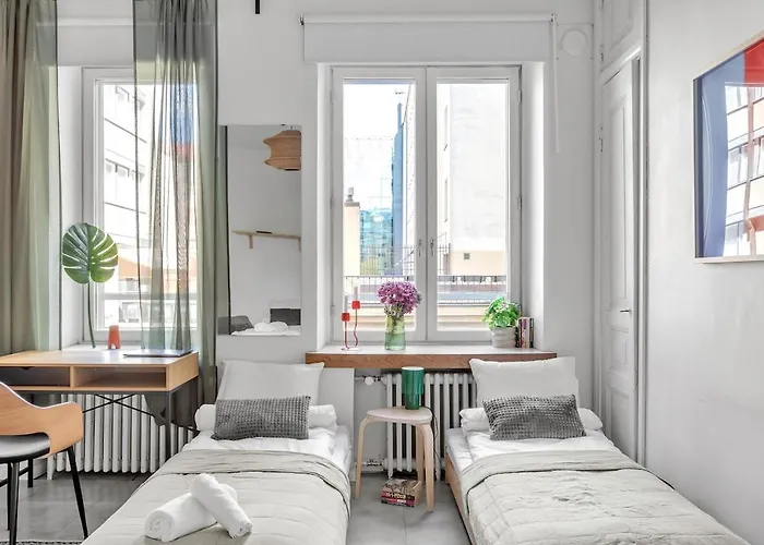 Appartamento Red Bauhaus Kamppi Square 35m Tram Bus Wi-fi *